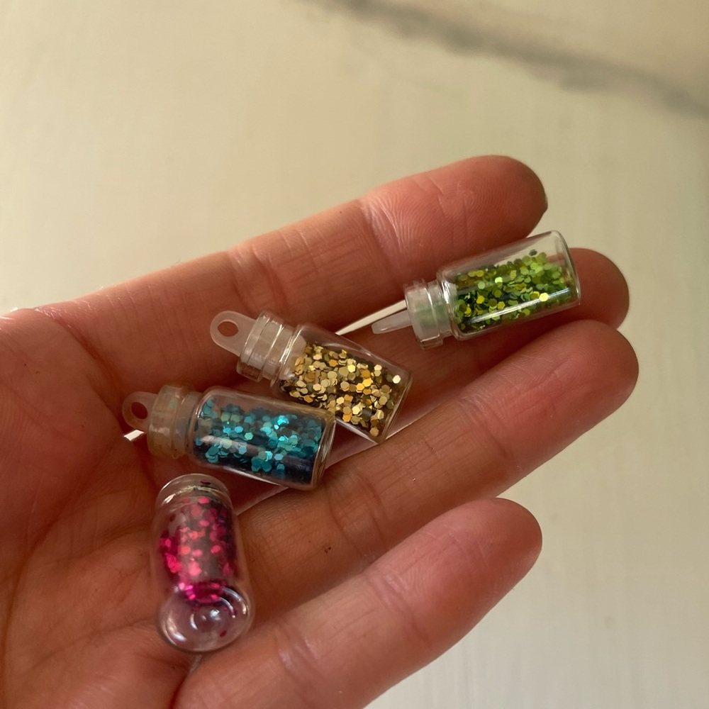 New glitter colorful pendants nail art charms